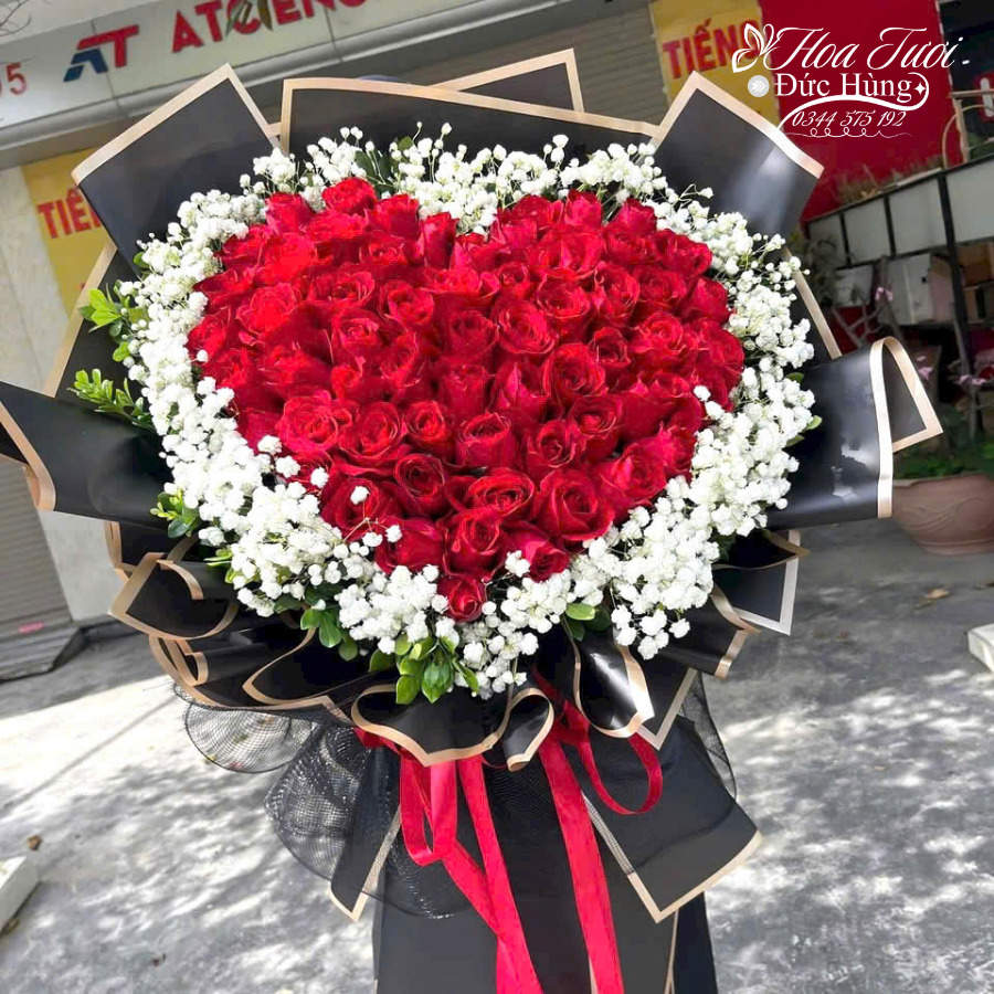 Hoa Bó Trái Tim To Đẹp